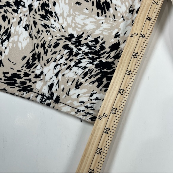 Nine West Heidi Pull-on Skimmer shorts Yoga‎ Stretch Skinny fit mid rise leopard - Picture 5 of 6